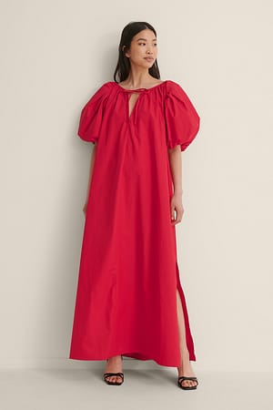 Red Organisches Baumwollkleid