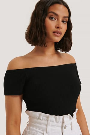 Off Shoulder Short Sleeve Top