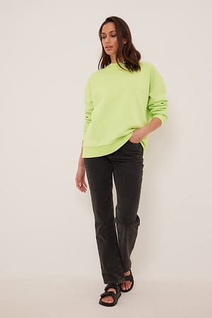 Soft Green Oversized Sweatshirt