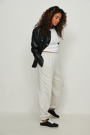Grey Melange Jogginghose