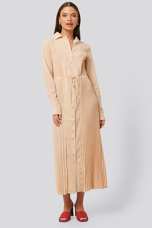 Pleated Maxi Dress
