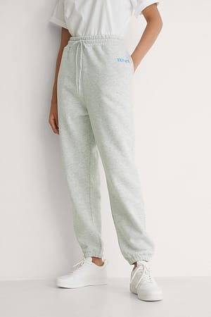 Grey Melange Joggingbroek