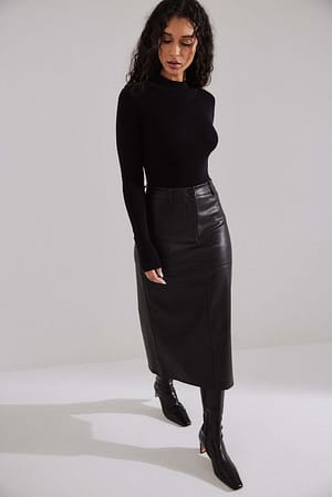 PU Highwaisted Skirt
