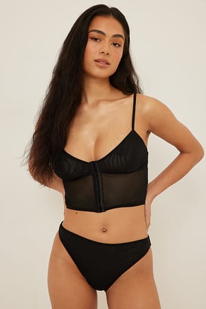 Black Mesh slip