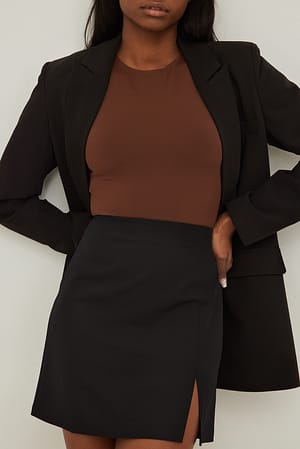Mini Slit Skirt