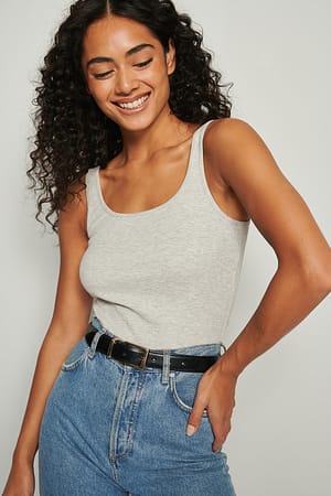Ribbed Basic Singlet