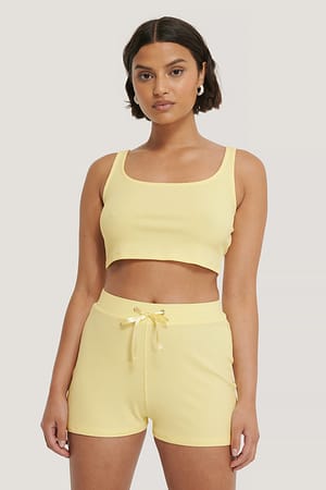 Ribbed Lounge Cropped Top