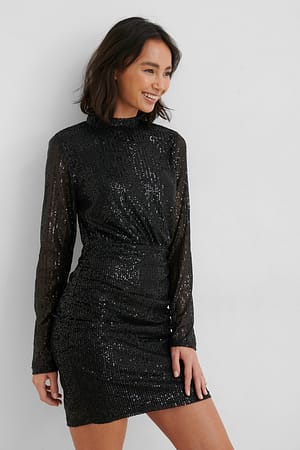 Black Paljettklänning