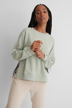 Green Organisches Langarm-Sweatshirt