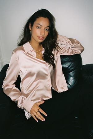Dusty Rose Chemise satin