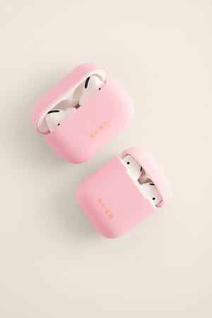 Pastel Pink Airpod Med Silikondeksel