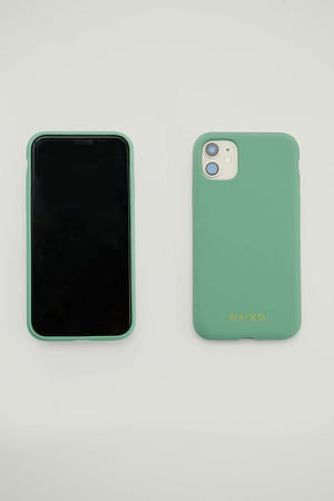 Green Coque De Téléphone En Silicone