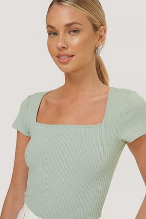 Square Short Sleeve Top