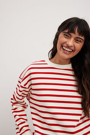 Striped Oversized Sweatshirt