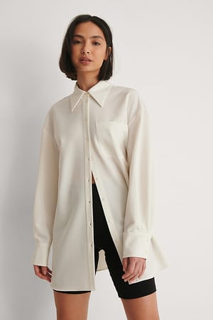 White Oversize skjorta