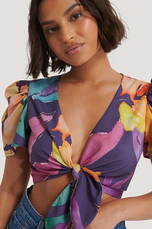 Tied Front Blouse