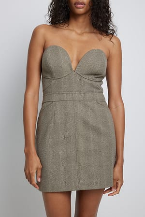 Green Tweed Dress
