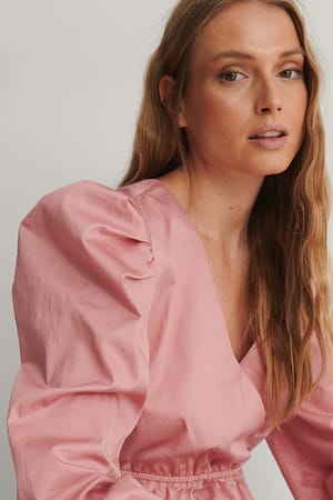 Pink Organische Bluse