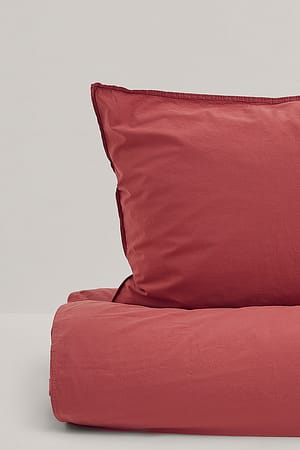 Pink Washed Organic Cotton Pillowcase