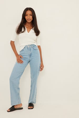 Wide Leg Cropped Denim