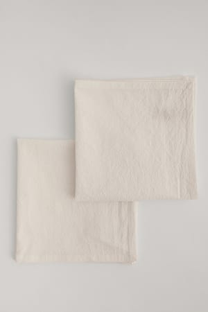 White 2-Pakning servietter