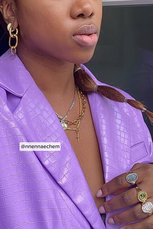 Purple Oversized Reptile Blazer