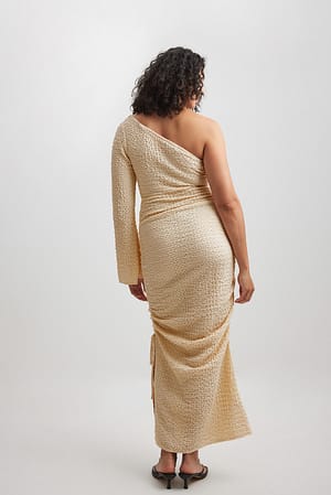 One Shoulder Structured Maxi Dress