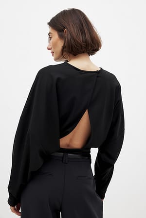 Bodystocking med åben ryg