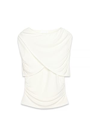 Offwhite Overlap Cape Top