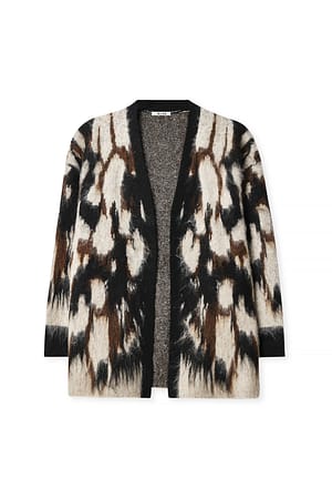 Leopard Oversized cardigan med leopardmønster