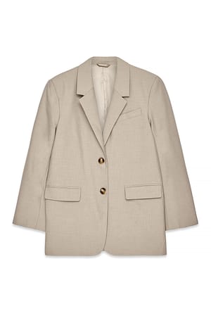 Sand Blazer oversize en tissu mélangé