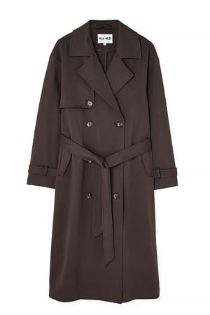 Brown Trenchcoat i overstørrelse