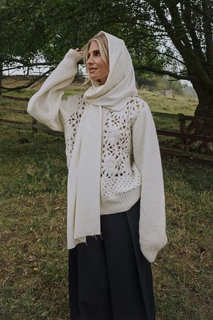 Pullover mit Muster und Reißverschluss