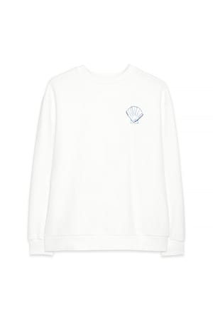 Off White Oversized genser med trykk