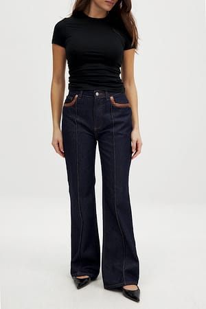 Denim mit PU-Detail