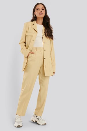 Dusty Light Yellow Anzughose