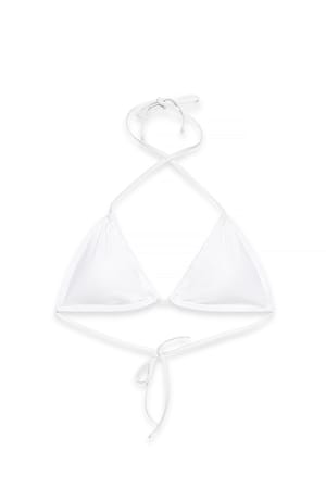 White Omgekeerde triangel bikinitop