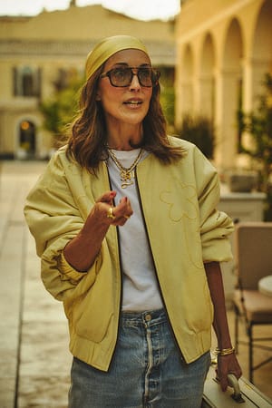 Light Yellow Bomber reversible