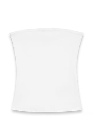 White Hropped côtelé