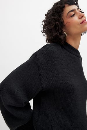 Pull en maille à col rond