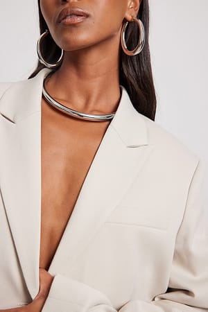 Silver Ronde chokerketting