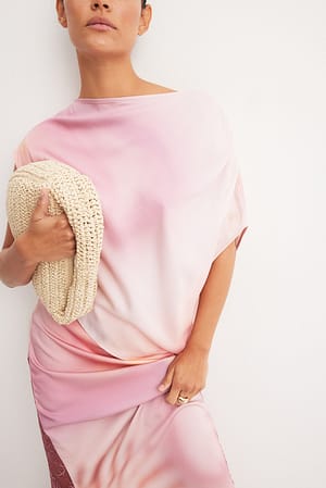 Satin Draped Top