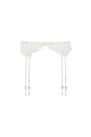 White Liguero con bordado de lentejuelas