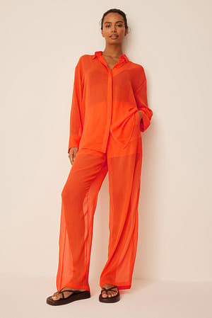 Orange Tunn byxor