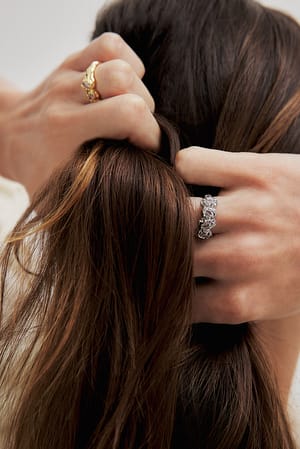 Silver Plated Stone Ring