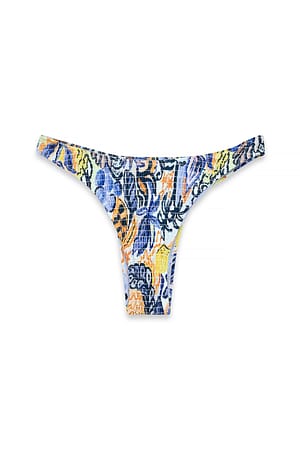 Print Bikini-Höschen mit Smok