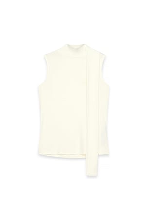 Offwhite Soft Line Scarf Top