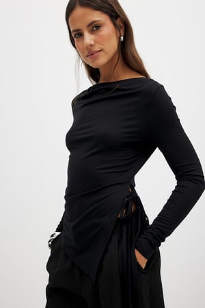 Soft Line Tie Side Top