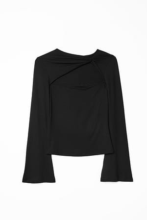 Black Soft Line vridd topp