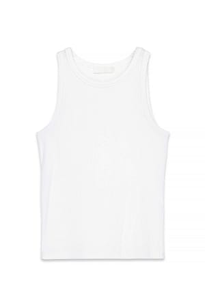 White weiches Ripp-Tanktop
